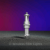 Astera baby pin spigot with 1/4-inch and 3/8-inch threads for mounting compatible fixtures. (AX1-BLT)