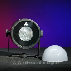 Soft dome modifier for AX3. Expands beam to a wide 180° spread—ideal for ambient and practical lighting. SKU: AX3-DDM