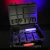 Four HydraPanels with beam modifiers and mounting accessories in a charging case. Battery-powered, IP65-rated, and CRMX-ready.​ SKU: AST-FP6-SET-4