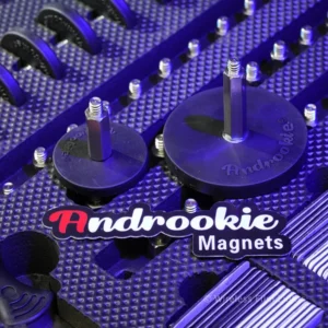 Closeup of 43mm and 66mm magnets with Extenders
