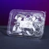 24-Pack T12 Clip with 8mm Mounting Hole - White Rubber Coated - Pack