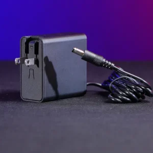 24V DC replacement wall charger for Astera Titan Tube and Helios Tube fixtures with 5.5mm x 2.1mm barrel connector. (FP1-CHR-MKII)