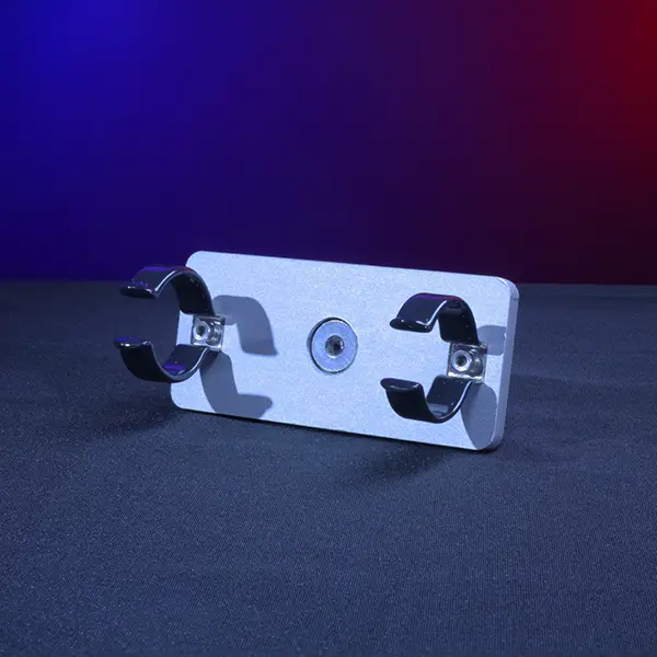 Single T12 pixel tube mount with a fixed 5/8-inch baby pin for secure positioning on standard grip equipment.