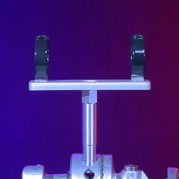 Single T12 pixel tube mount with a fixed 5/8-inch baby pin for secure positioning on standard grip equipment.
