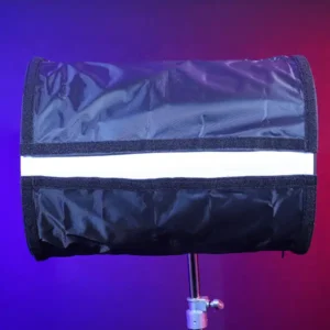 Covered wagon softbox for 2, 3, or 4 Astera Helios Tubes. Includes diffusion skin, Dooplo Double Light Clamp, blackout siders, end plates, knobs, and carry bag. SKU: LSQ20