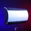 Covered wagon softbox for 2, 3, or 4 Astera Helios Tubes. Includes diffusion skin, Dooplo Double Light Clamp, blackout siders, end plates, knobs, and carry bag. SKU: LSQ20