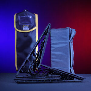 50° fabric control grid for the Lightsock Quattro 20 covered wagon softbox. Reduces spill while maintaining soft, even illumination. SKU: LSQD20