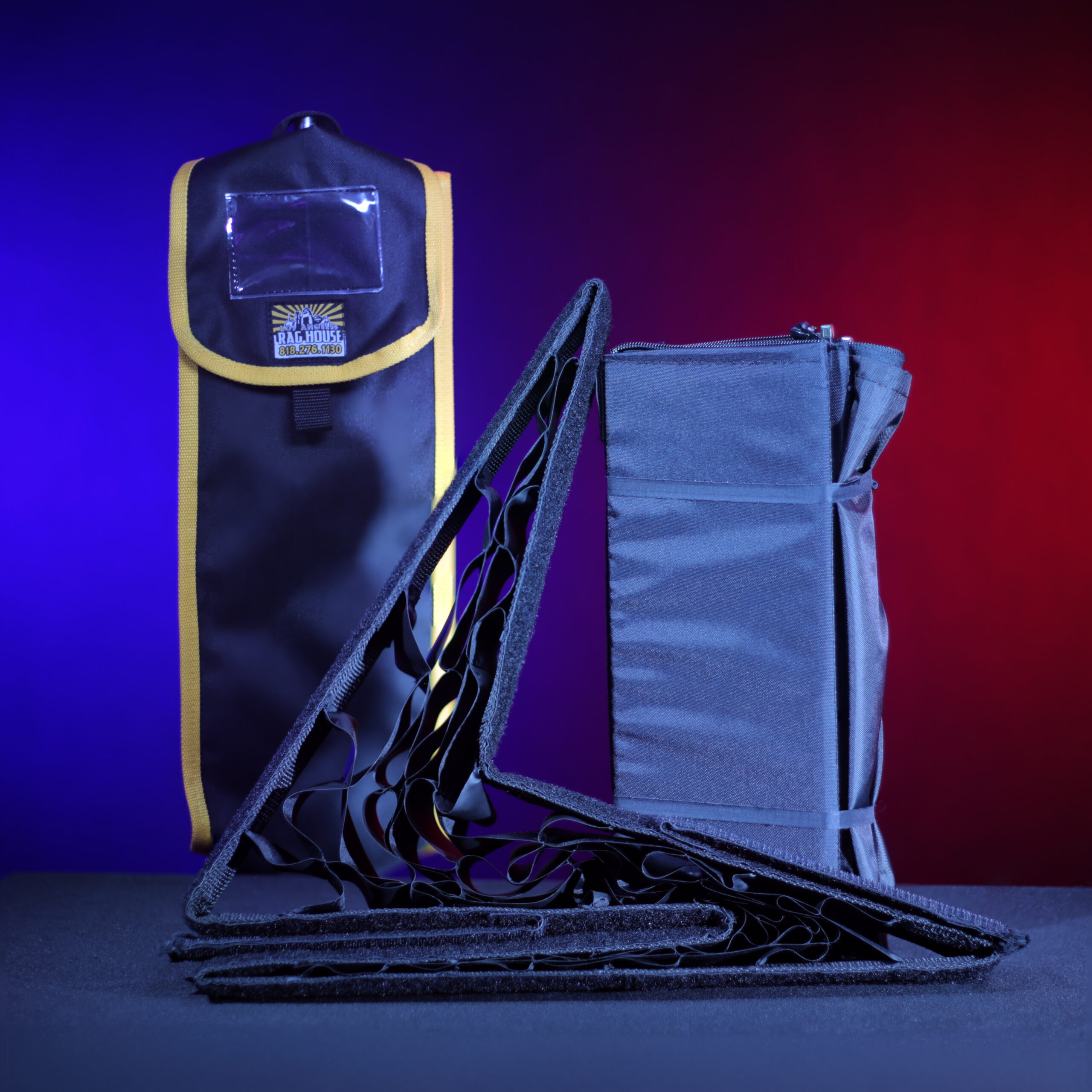 50° fabric control grid for the Lightsock Quattro 20 covered wagon softbox. Reduces spill while maintaining soft, even illumination. SKU: LSQD20