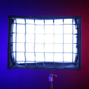 50° fabric control grid for the Lightsock Quattro 20 covered wagon softbox. Reduces spill while maintaining soft, even illumination. SKU: LSQD20