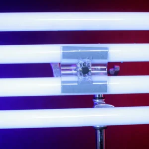 Covered wagon softbox for 2, 3, or 4 Astera Titan Tubes. Includes diffusion skin, Dooplo Double Light Clamp, blackout siders, end plates, knobs, and carry bag. SKU: LSQ40