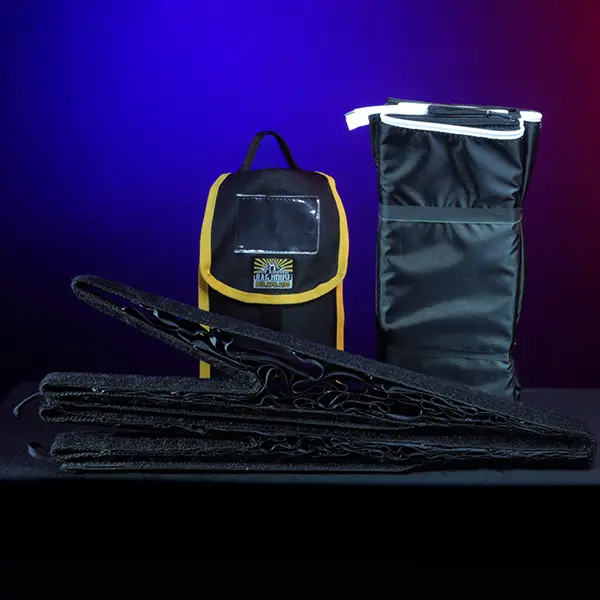 50° fabric control grid for the Lightsock Quattro 40 covered wagon softbox. Reduces spill while maintaining soft, even illumination. SKU: LSQD40