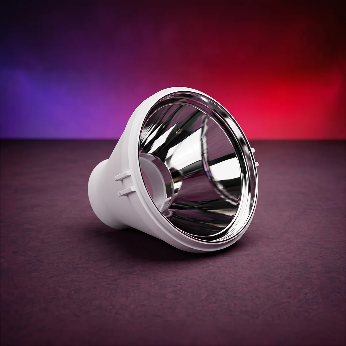 Reflector attachment for LunaBulb Slim Look. Increases output and serves as the mounting platform for Luna accessories. (FP7-LRF)